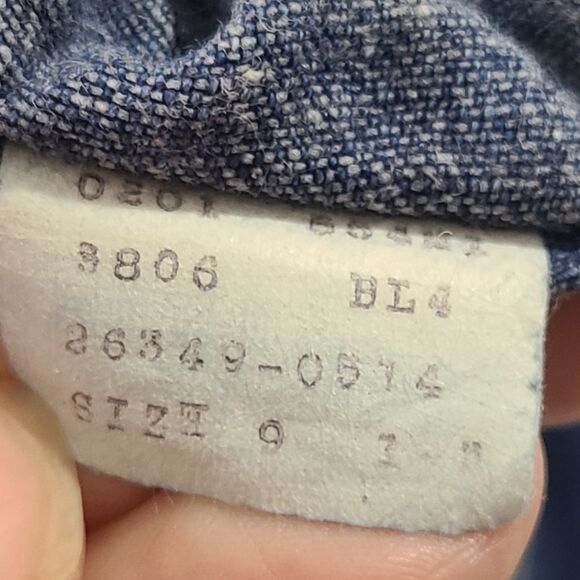 RARE VTG 70s Levi's Strauss white tab tulip high rise mom jeans straight Sz 9 - Picture 14 of 14